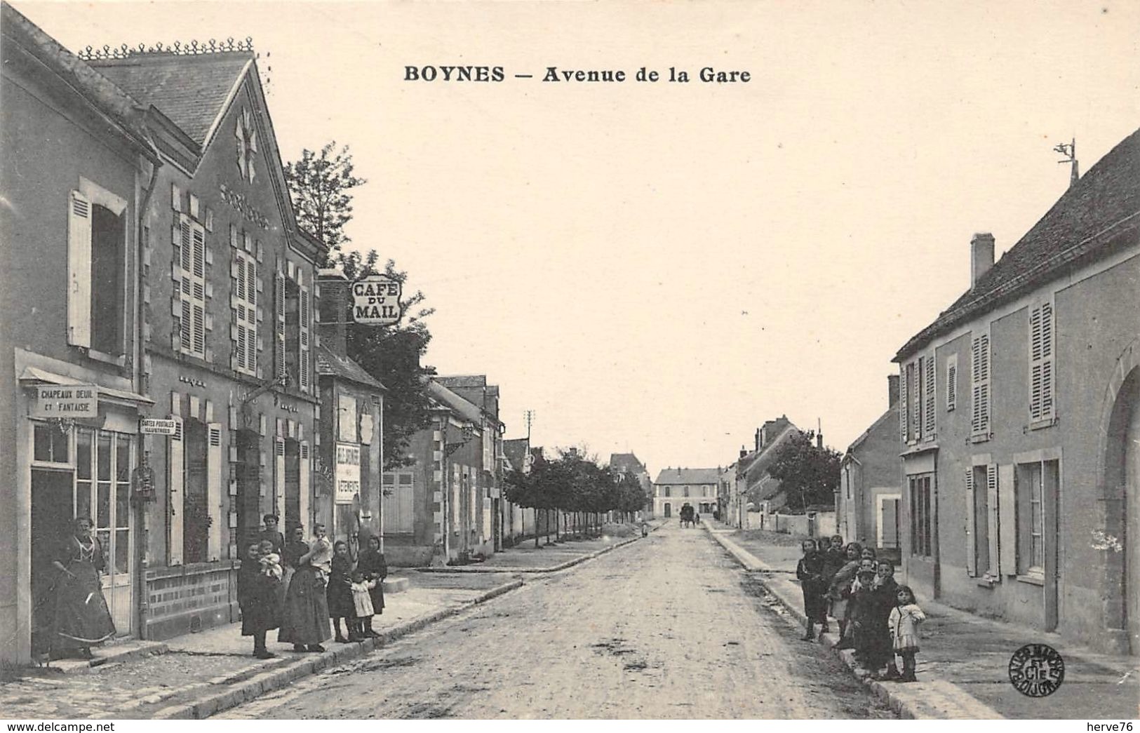 BOYNES - Avenue De La Gare - Café Du Mail - Other & Unclassified