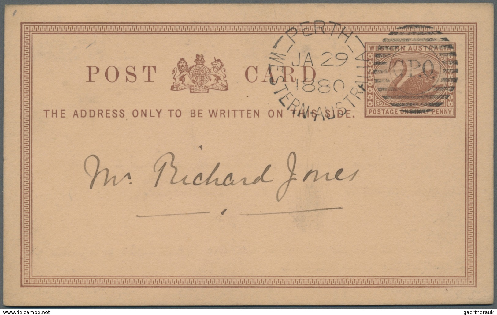 GA Westaustralien: 1879/1909 (ca.), POSTAL STATIONERY: Old Collection With About 30 Used And Unused Pos - Lettres & Documents