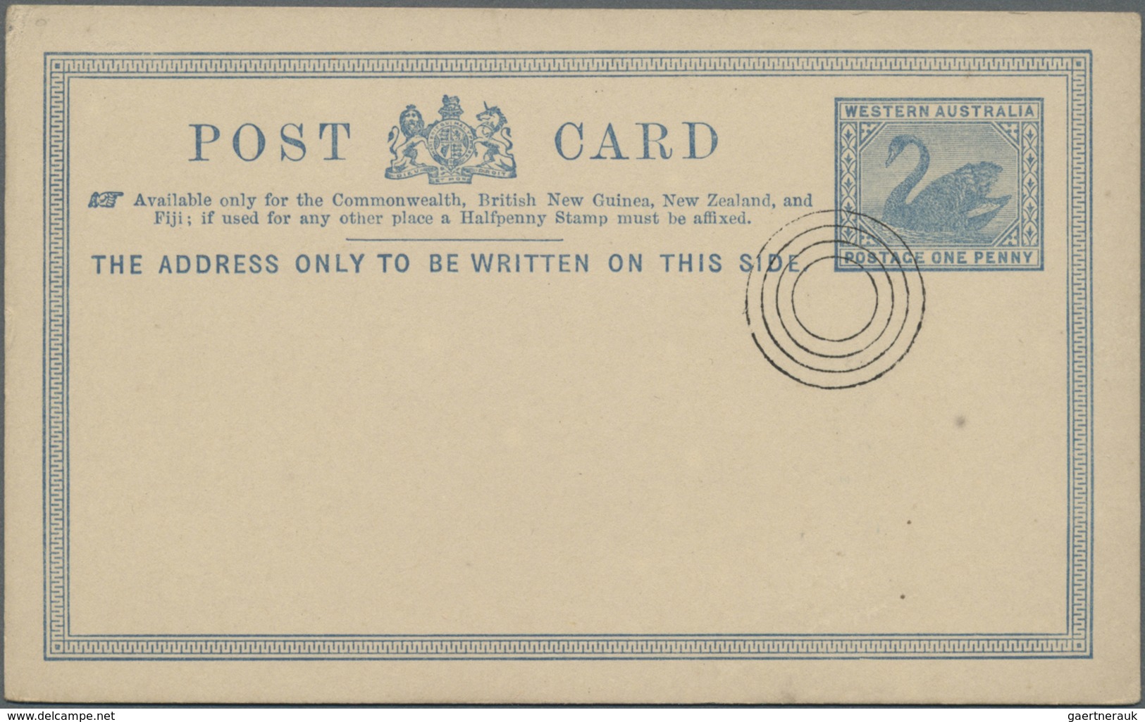 GA Westaustralien: 1879/1909 (ca.), POSTAL STATIONERY: Old Collection With About 30 Used And Unused Pos - Lettres & Documents