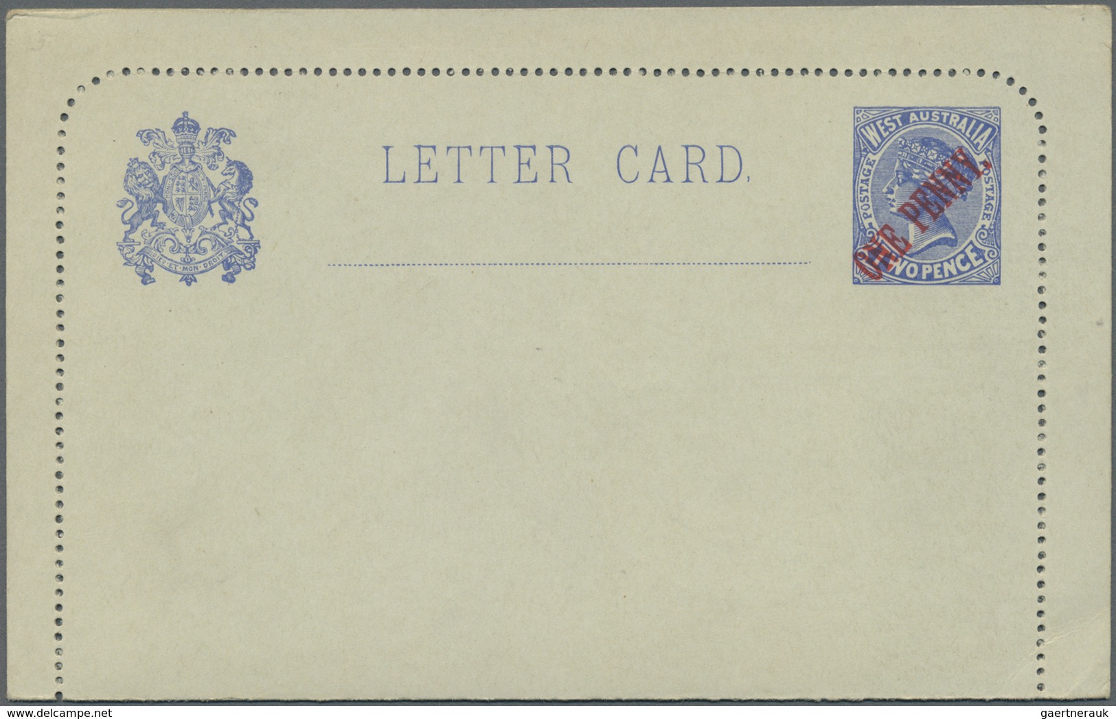 GA Westaustralien: 1879/1909 (ca.), POSTAL STATIONERY: Old Collection With About 30 Used And Unused Pos - Lettres & Documents