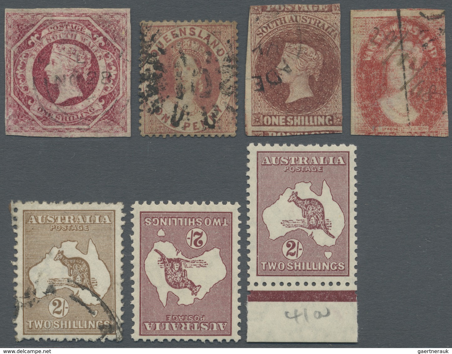 O/*/**/Br/GA/ Australien: 1850's-1980's (c.): Collection And Accumulation Of Mint And Used Stamps, Covers, Postcar - Autres & Non Classés