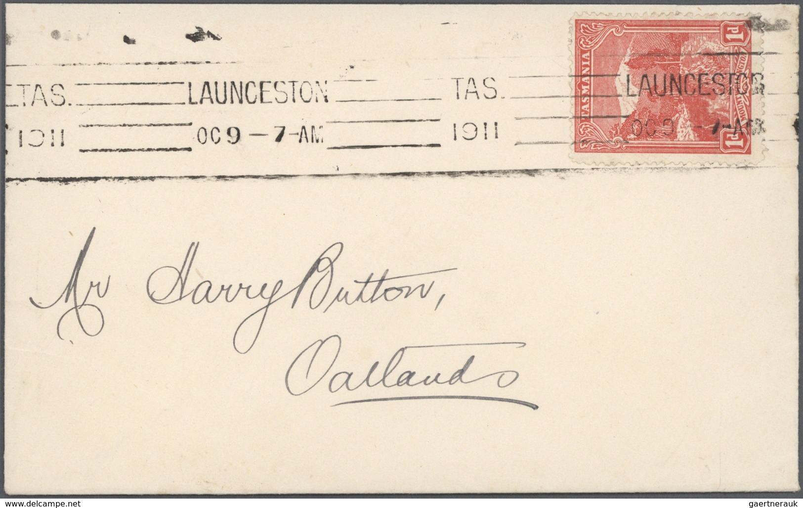 Br/ Australien: 1899/1912, TASMANIA, 17 Cards And Letters And About 180 Stamps Mostly With Hobart And LA - Autres & Non Classés