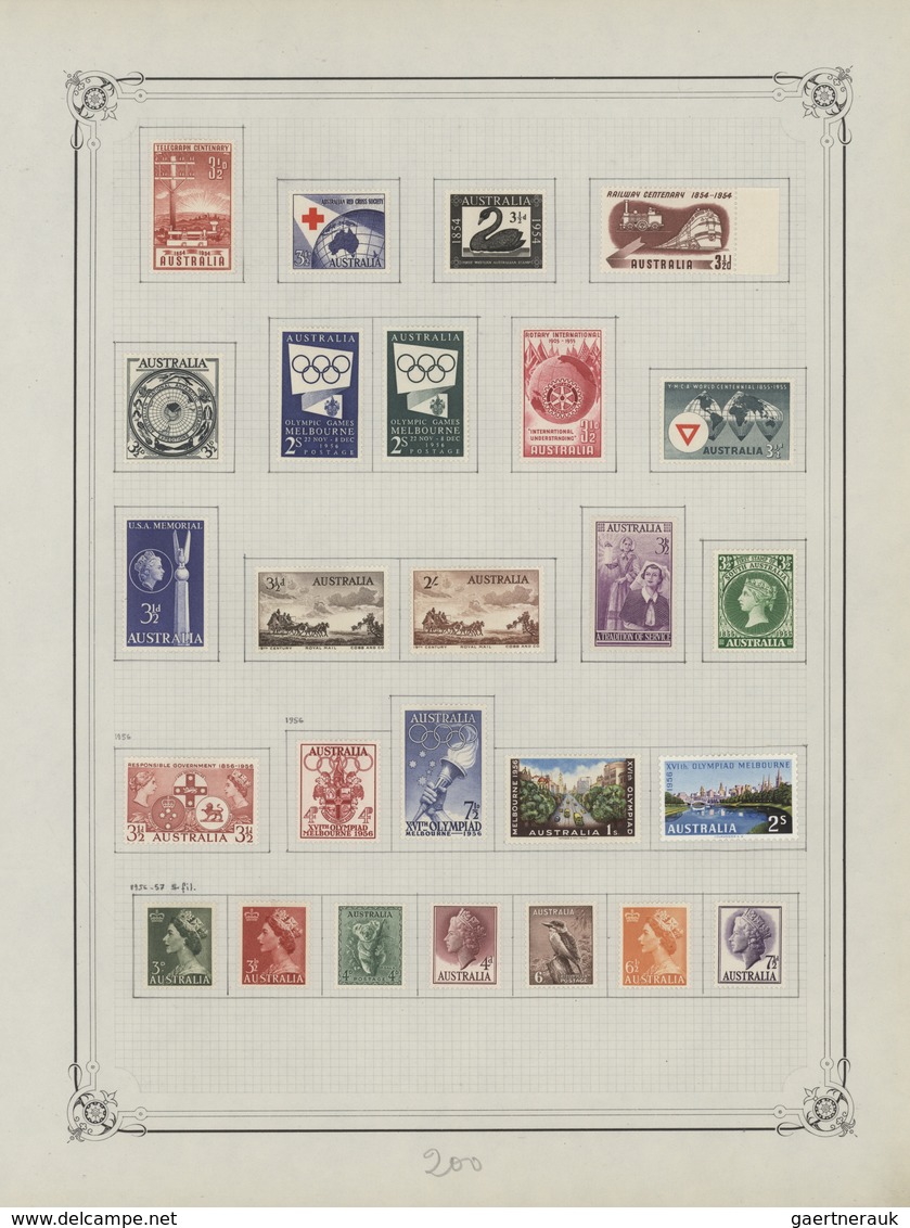 */O Australien: 1912/1967, A Neat Collection On Album Pages, Used Section Kangaroos/KGV Issues, From 193 - Autres & Non Classés