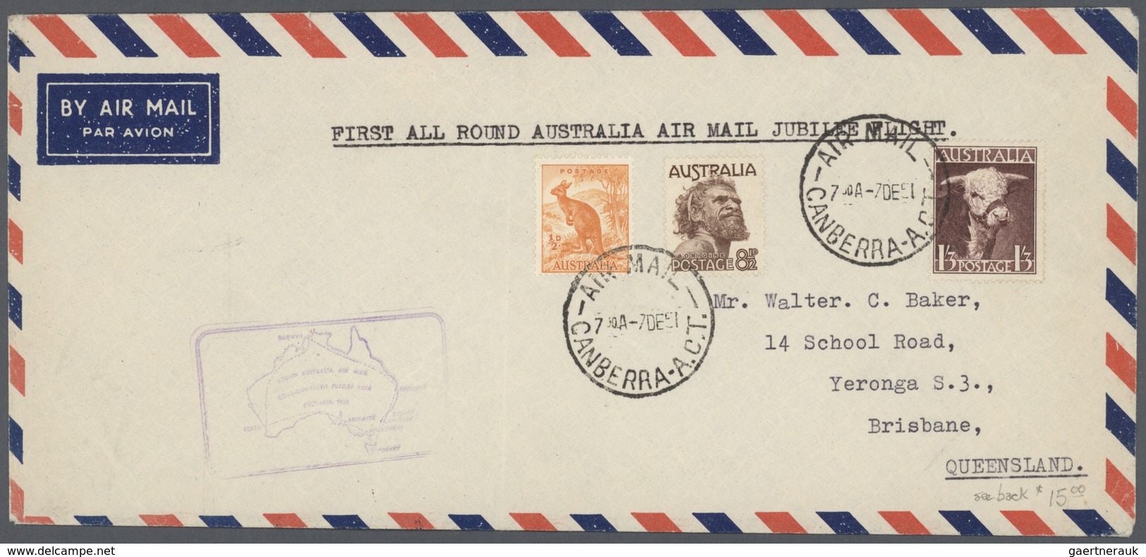 Br/ Australien: 1960/1990 (ca.), Lot Of Apprx. 165 Covers, Many Australia-related Airmail Covers Incl. F - Andere & Zonder Classificatie