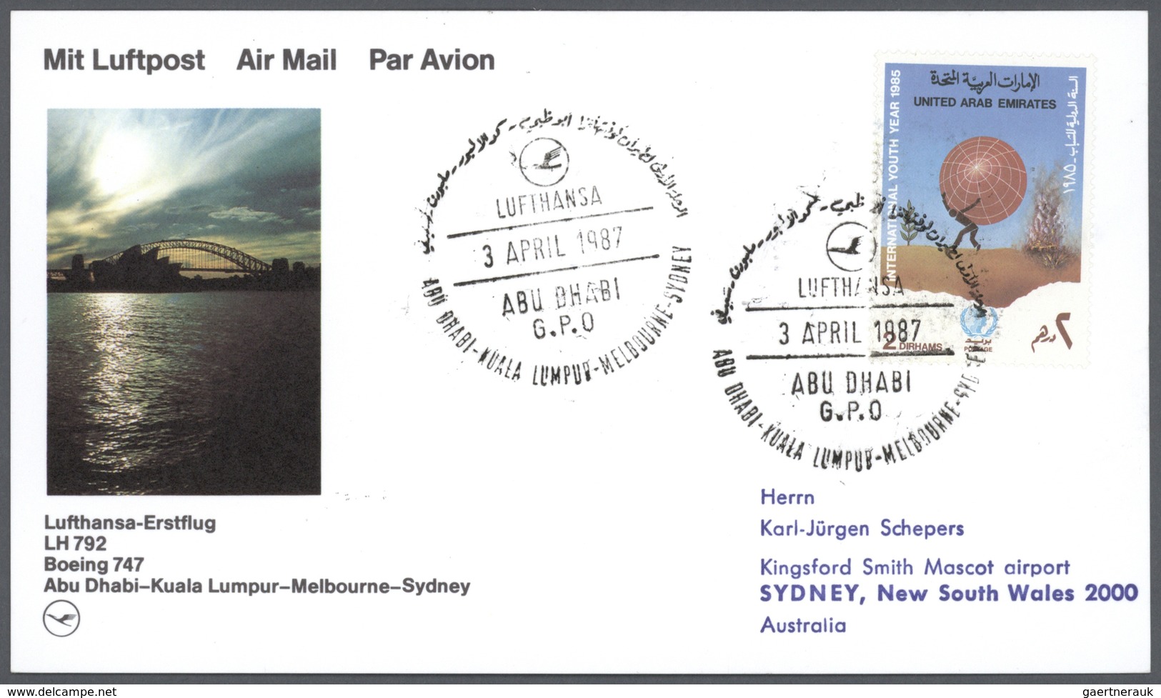 Br/ Australien: 1960/1990 (ca.), Lot Of Apprx. 165 Covers, Many Australia-related Airmail Covers Incl. F - Andere & Zonder Classificatie