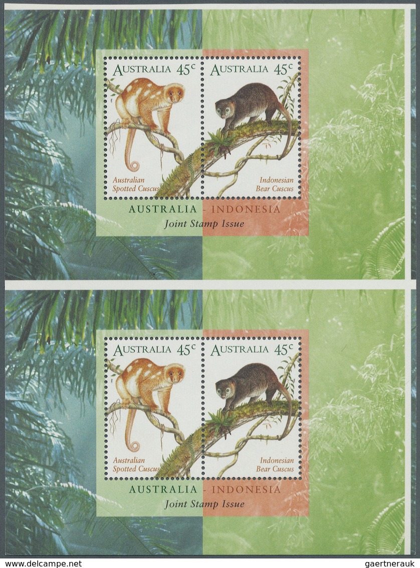 ** Australien: 1995/96, Big Lot IMPERFORATED Stamps For Investors Or Specialist Containing 4 Different - Other & Unclassified