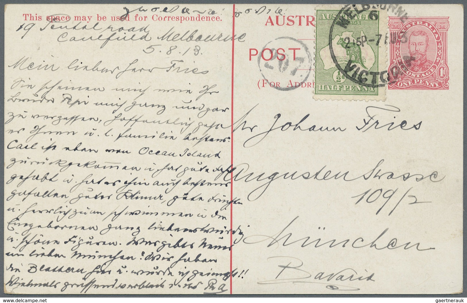 GA Australien - Ganzsachen: 1913/1942, lot of eleven used stationeries, only better items (single lots)