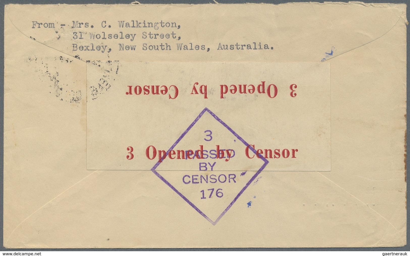 Br Australien - Besonderheiten: 1916/1951, Lot Of 17 Better Covers/cards (single Lots), Showing Many In - Autres & Non Classés