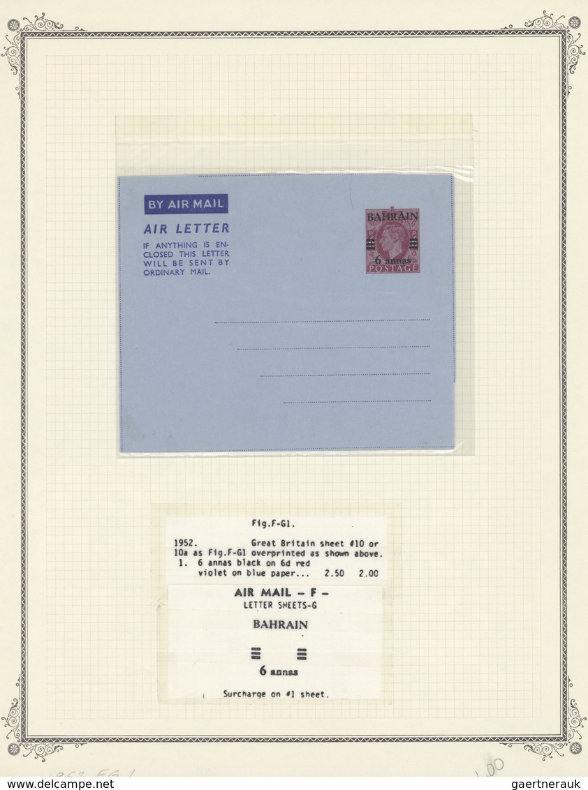 GA Bahrain: 1934/1980 (ca.), Collection Of Apprx. 75 Unused Stationereis, Mainly Airletter Sheets. - Bahrain (1965-...)