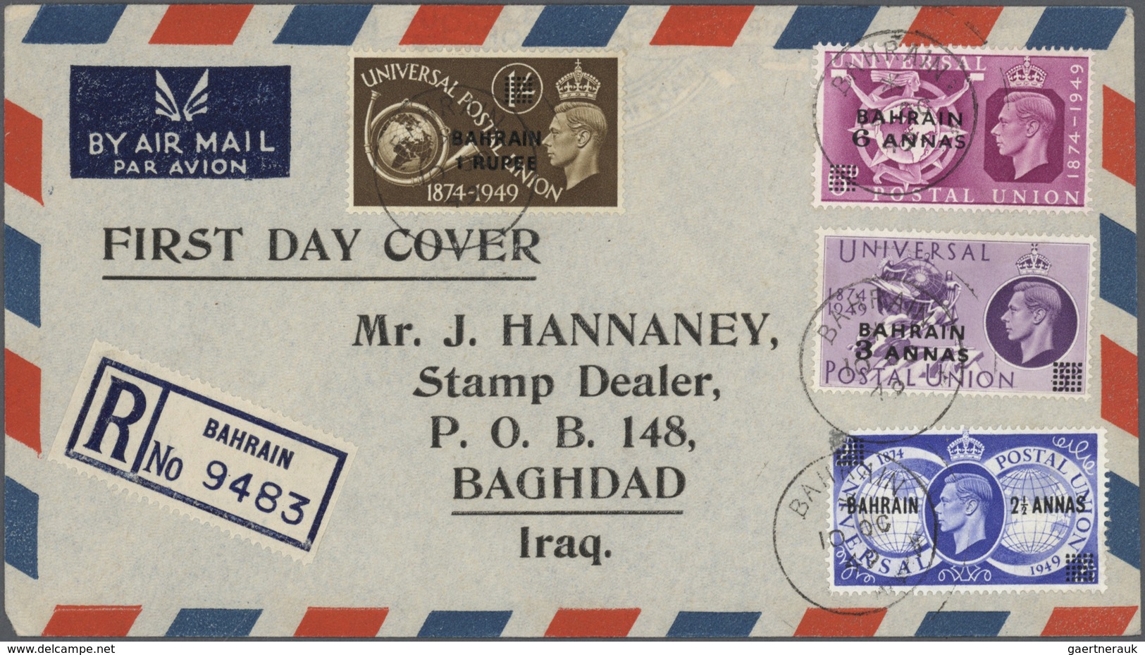 Br Bahrain: 1940/1992 (ca.), Lot Of 39 (mainly Commercial) Covers Incl. Large Sized Envelopes Of The Ph - Bahrein (1965-...)