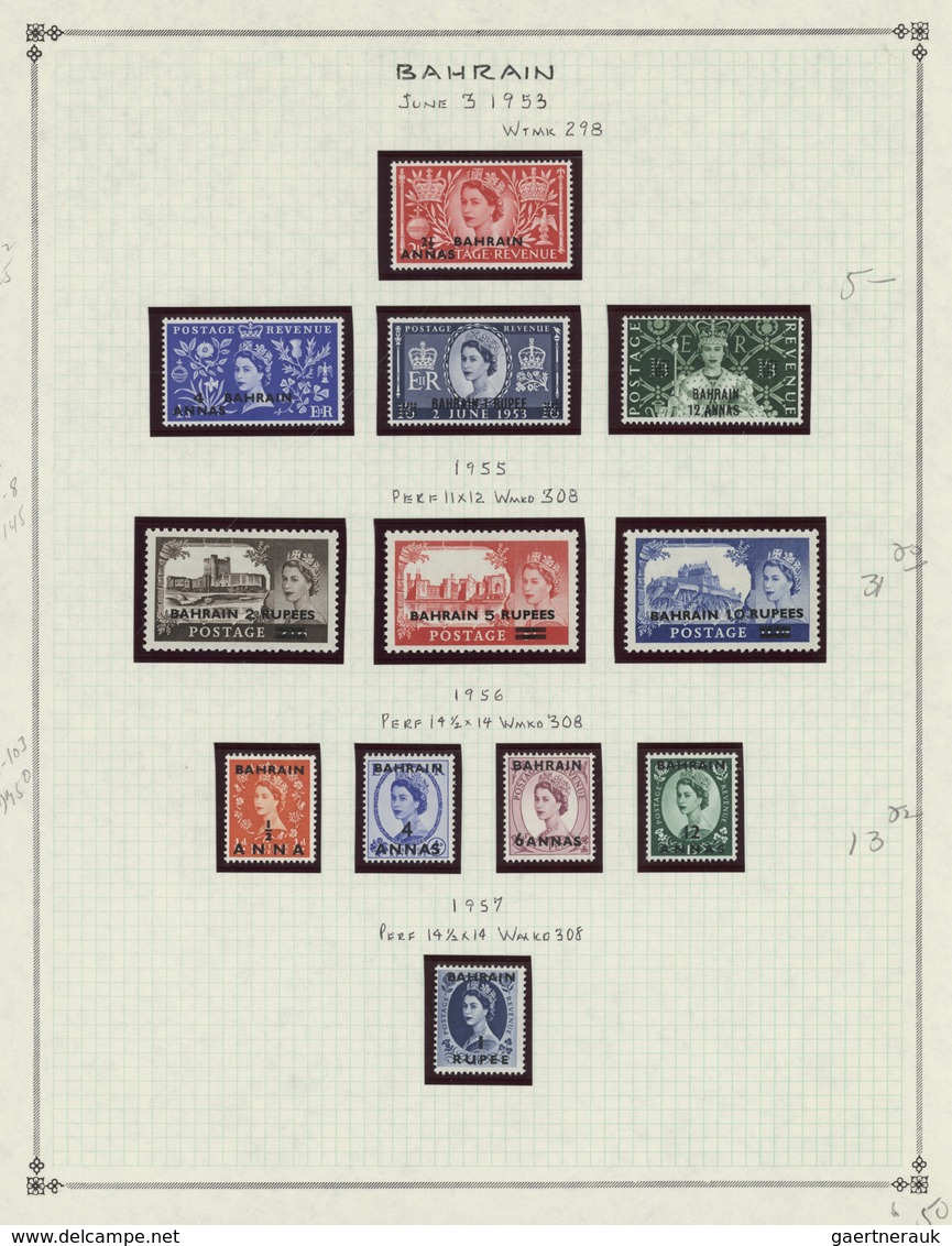 **/* Bahrain: 1942/2003, Mint Collection In A Lindner Binder, Well Collected Throughout Incl. Blocks Of F - Bahrain (1965-...)