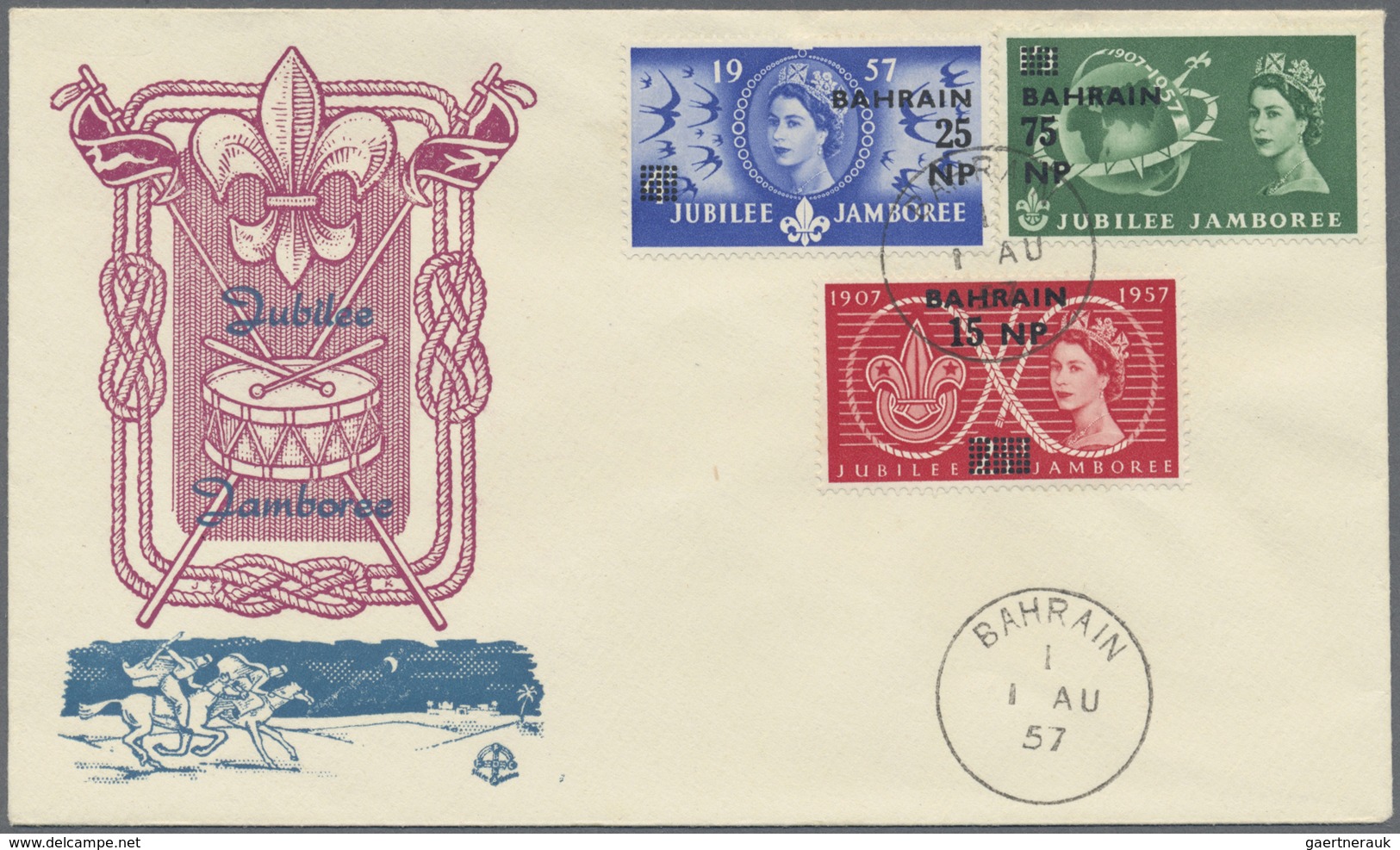 Br Bahrain: 1953/1980 (ca.), Group Of Apprx. 40 Covers, Mainly Commercial Mail. - Bahrain (1965-...)