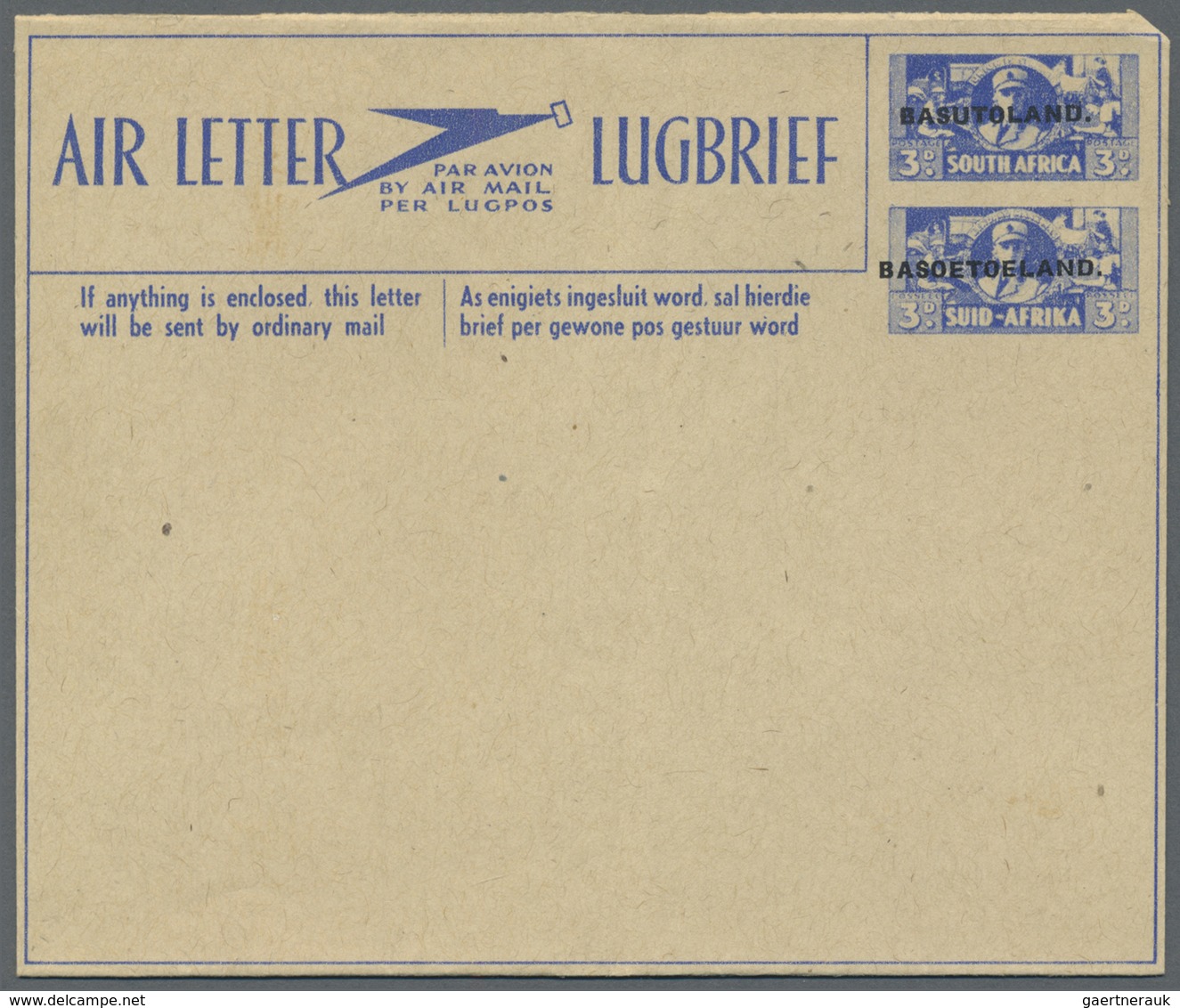 GA Basutoland: 1949/1964 (ca.), AEROGRAMMES: Accumulation With About 520 Unused And Used/CTO Airletters - 1933-1964 Colonie Britannique