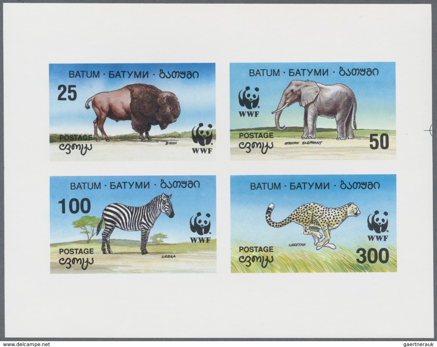 ** Batum: 1994/1997 (ca.), Accumulation With Mostly GOLD And SILVER FOIL Stamps And Sheetlets/miniature - Batum (1919-1920)