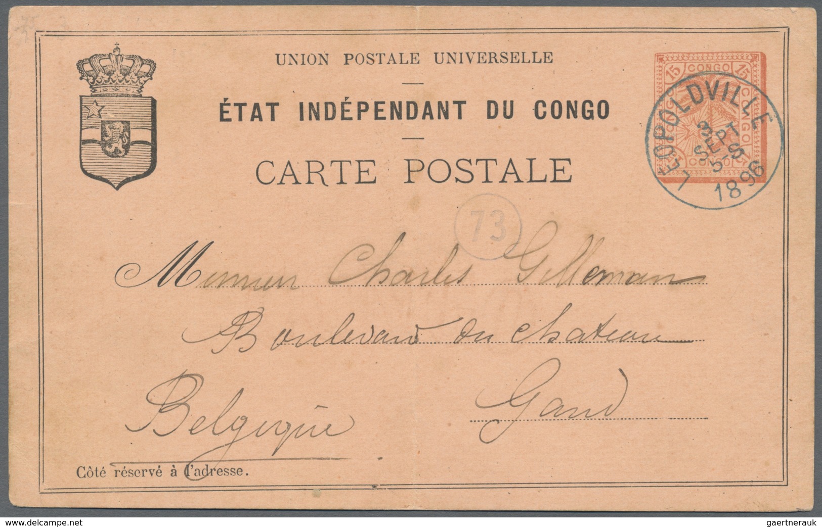 GA Belgisch-Kongo: 1892/1931 (ca.), Scarce Old Collection Of 21 Used Stationery Cards Incl. Uprated Car - Autres & Non Classés