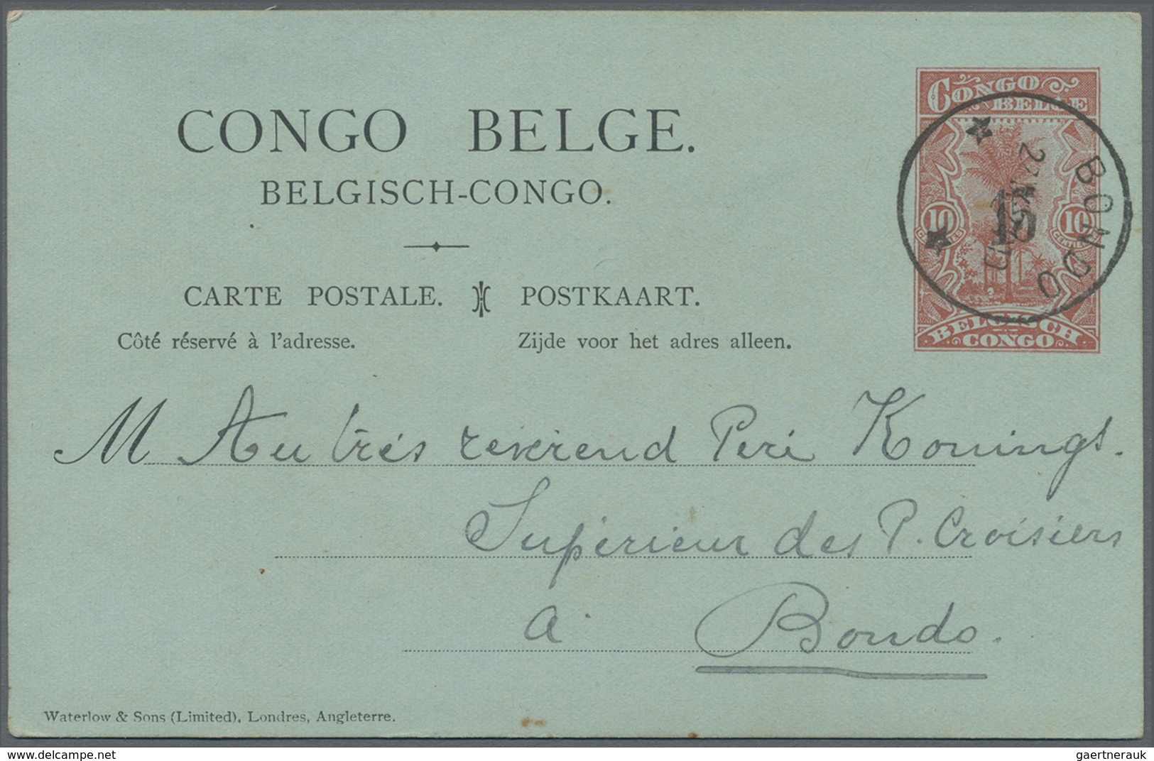 GA Belgisch-Kongo: 1892/1931 (ca.), Scarce old collection of 21 used stationery cards incl. uprated car
