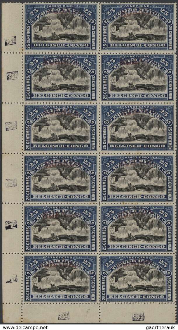 **/*/O/Br Belgisch-Kongo: 1909/1960 (ca.), Miscellaneous Lot With Main Value In The Early Issues, Many Complet - Autres & Non Classés