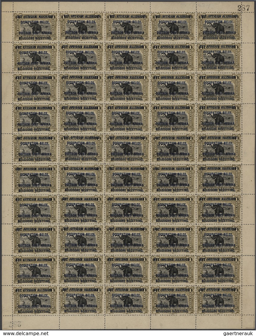 **/*/O/Br Belgisch-Kongo: 1909/1960 (ca.), Miscellaneous Lot With Main Value In The Early Issues, Many Complet - Autres & Non Classés