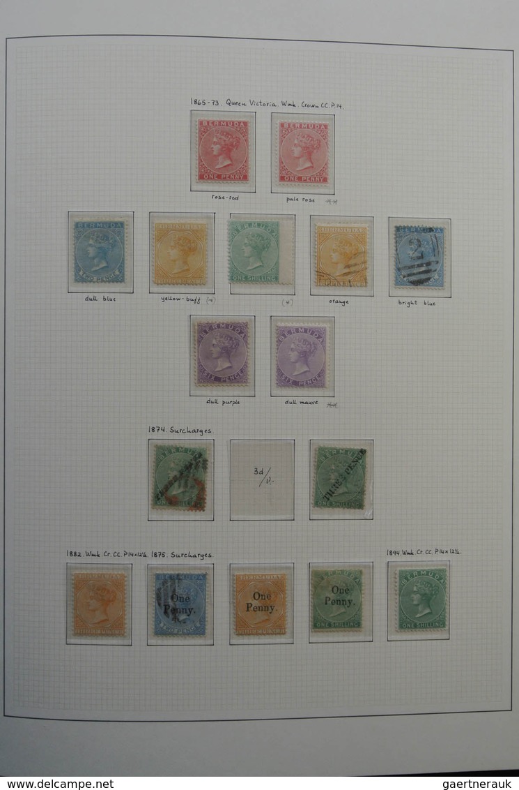 Bermuda-Inseln: 1865/1965 (ca.): Fantastic Overcomplete Mainly Mint/mint Never Hinged Collection In - Bermudes