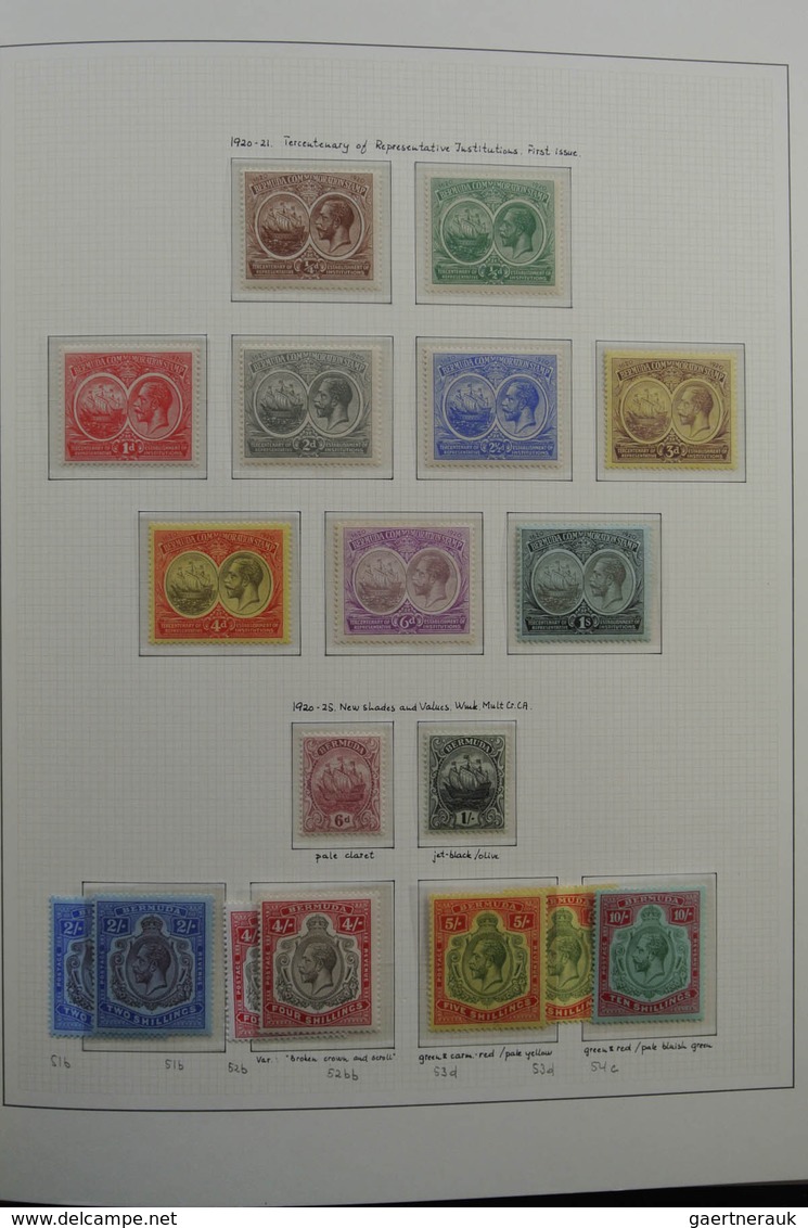 Bermuda-Inseln: 1865/1965 (ca.): Fantastic overcomplete mainly mint/mint never hinged collection in