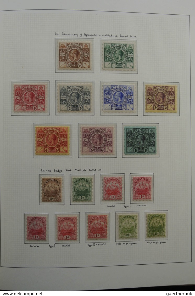 Bermuda-Inseln: 1865/1965 (ca.): Fantastic overcomplete mainly mint/mint never hinged collection in