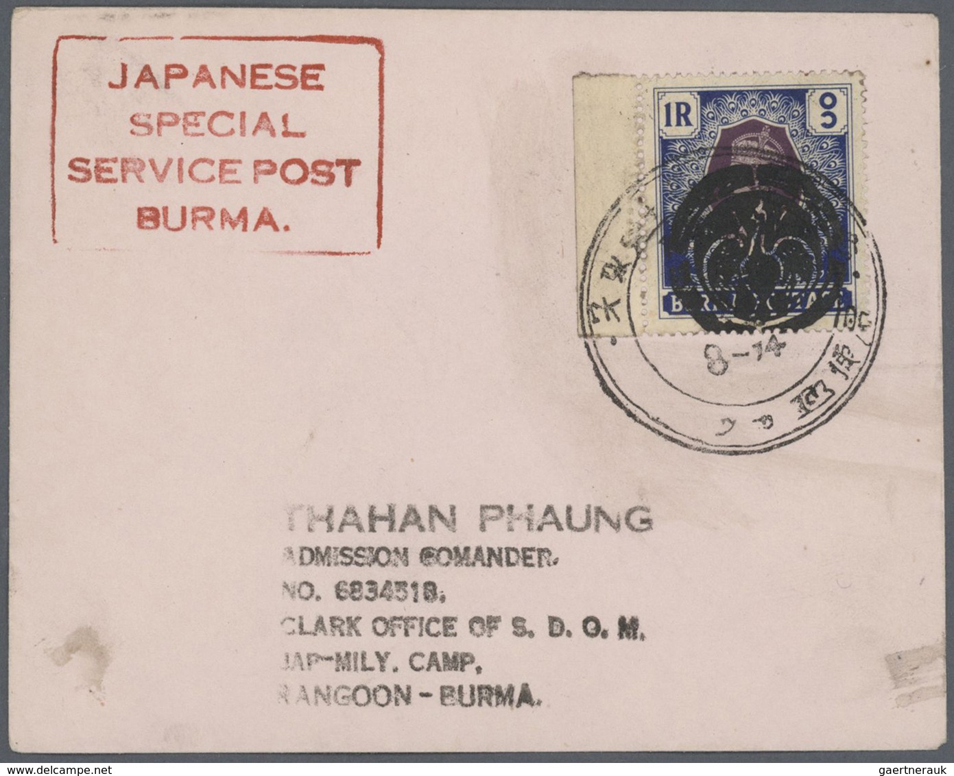 Br/GA/ Birma / Burma / Myanmar: 1941/2000's: More Than 220 Covers, Postcards, FDCs, Picture Postcards And P - Myanmar (Birmanie 1948-...)