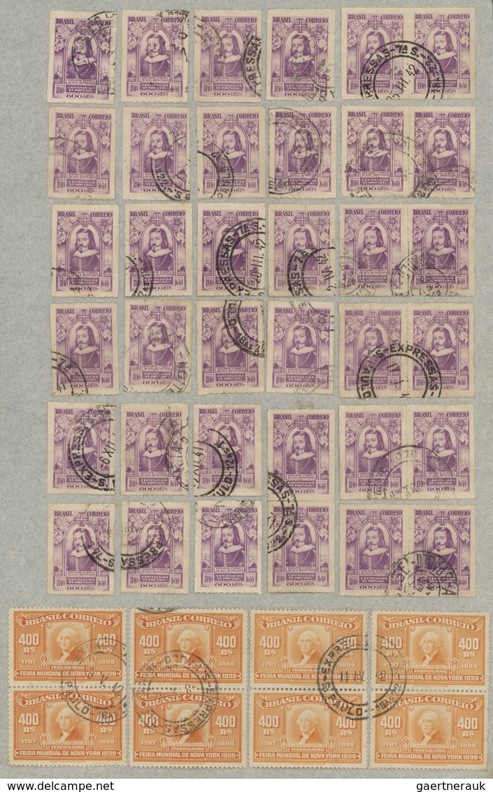 O/*/**/(*) Brasilien: 1900/1960 (ca.), mainly from 1920, very comprehensive accumulation of apprx. 30.000 mainl