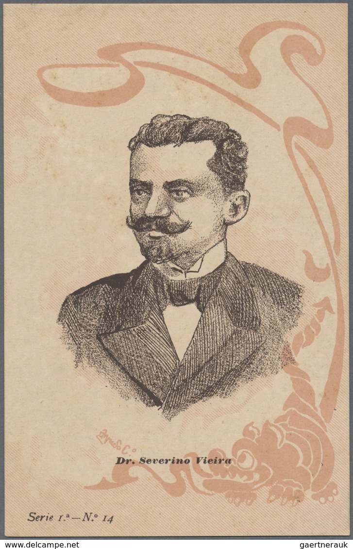 Brasilien: 1905 (ca.), Brazilian Top Politicians, Group Of 20 Different Unused Ppc "Serie 1" (ex Nos - Autres & Non Classés