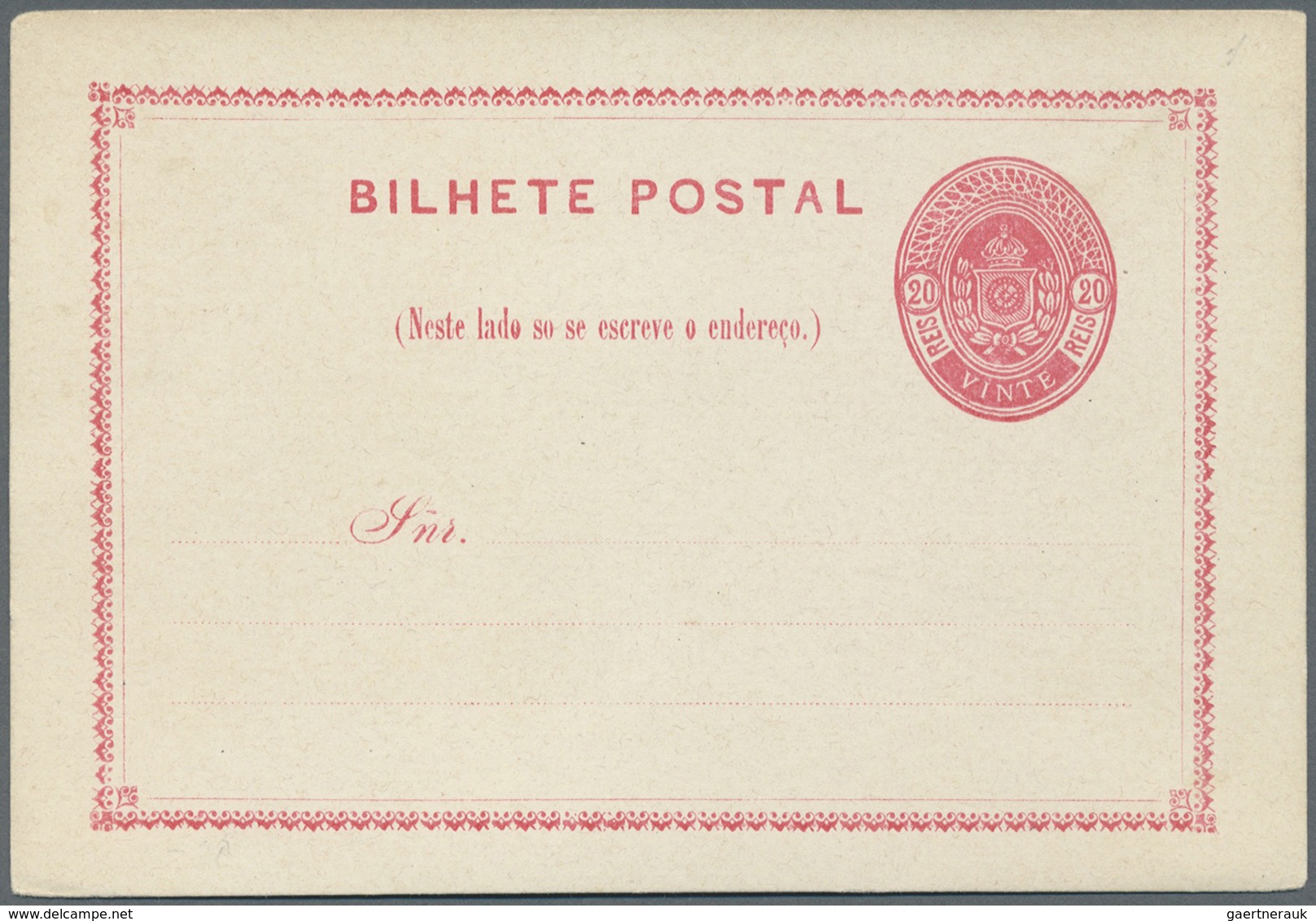 GA Brasilien - Ganzsachen: 1880/1935, Collection Of 69 Different Unused Stationery Cards (incl. Types), - Entiers Postaux