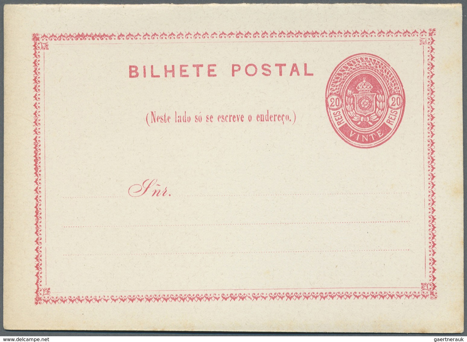 GA Brasilien - Ganzsachen: 1880/1935, Collection Of 69 Different Unused Stationery Cards (incl. Types), - Postwaardestukken