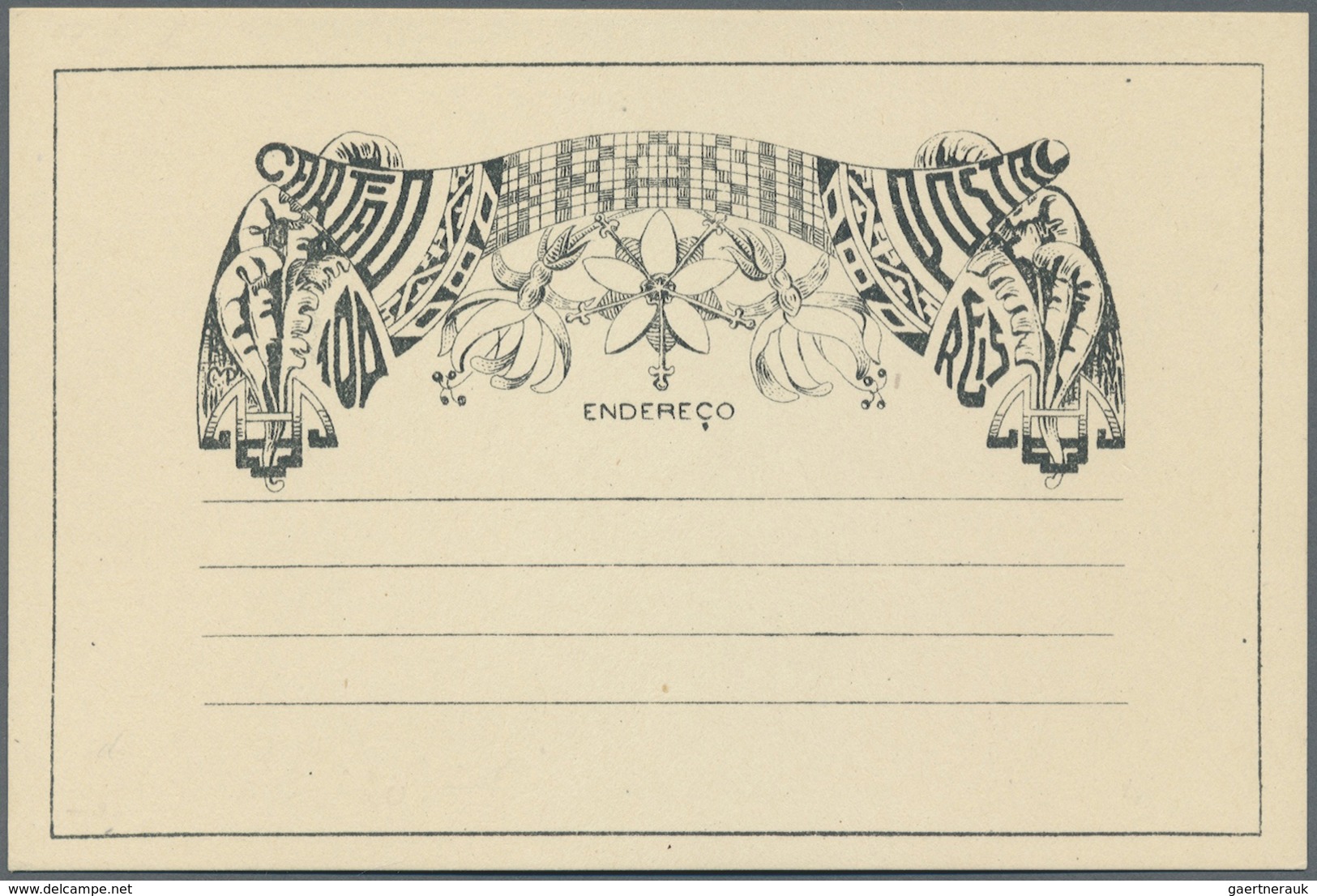 GA Brasilien - Ganzsachen: 1880/1935, Collection Of 69 Different Unused Stationery Cards (incl. Types), - Postwaardestukken