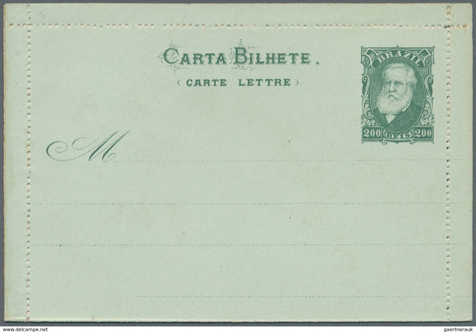 GA Brasilien - Ganzsachen: 1883/1910, Collection Of 38 Unused Stationery Letter Cards (incl. Types), Ra - Entiers Postaux