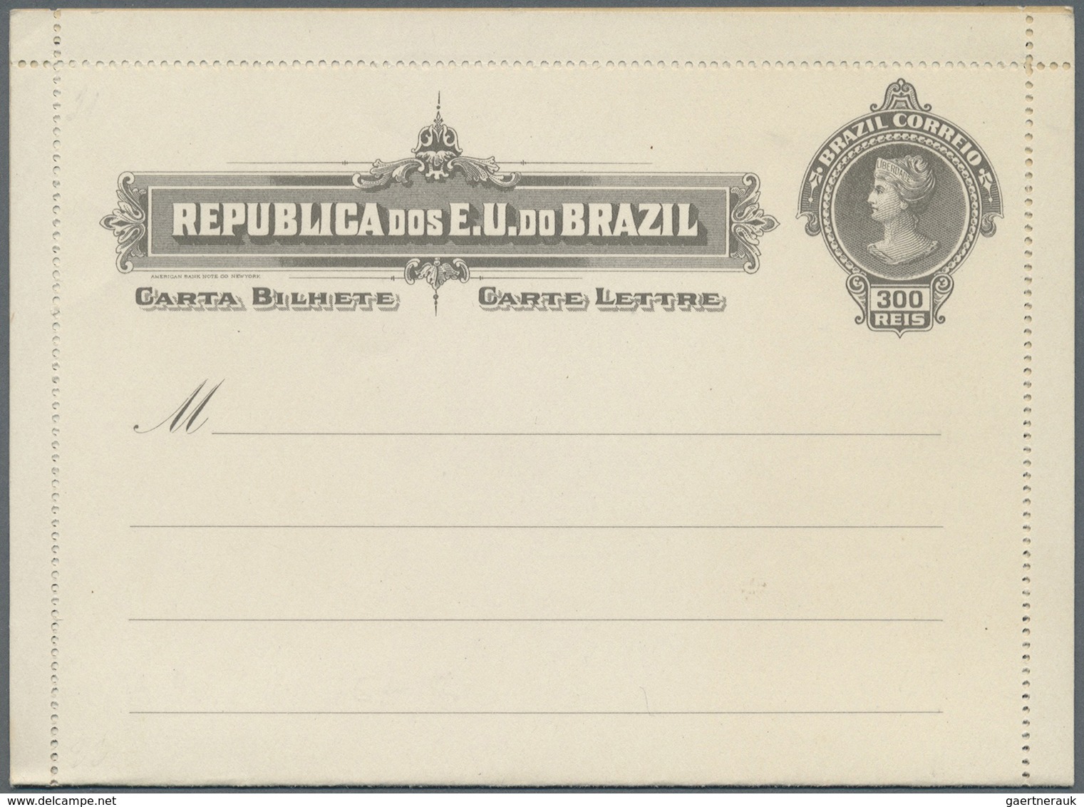 GA Brasilien - Ganzsachen: 1883/1910, Collection Of 38 Unused Stationery Letter Cards (incl. Types), Ra - Entiers Postaux