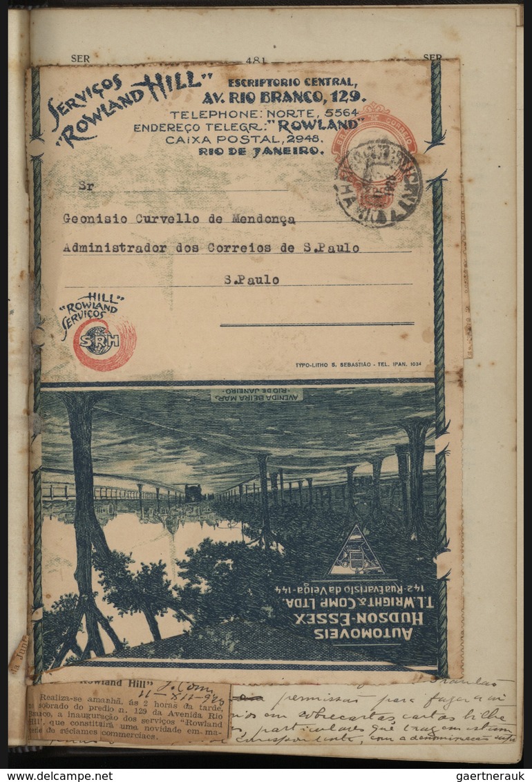Brasilien - Besonderheiten: 1922/1932, Alfredo de Souza Barros: "Legislacao Postal 1922", complete b