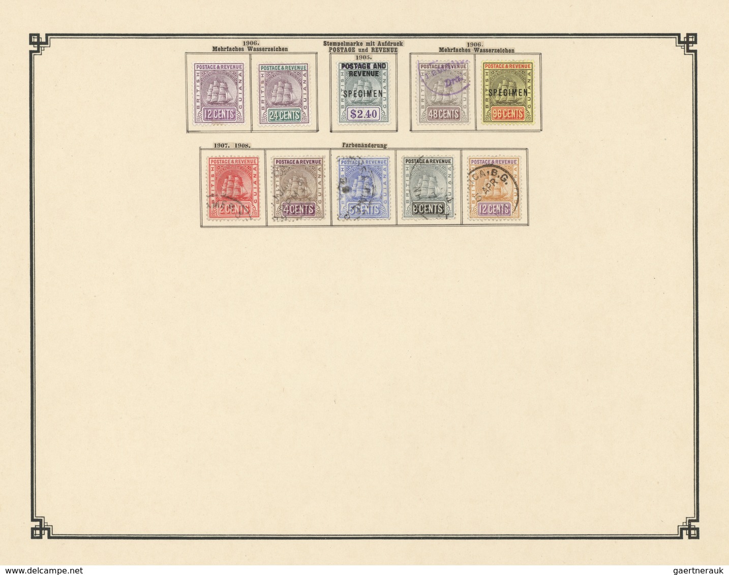 O/* Britisch-Guyana: 1853/1905, A Scarce Collection Of Mint And (mostly) Used Stamps Of "Clipper" And "S - Guyane Britannique (...-1966)