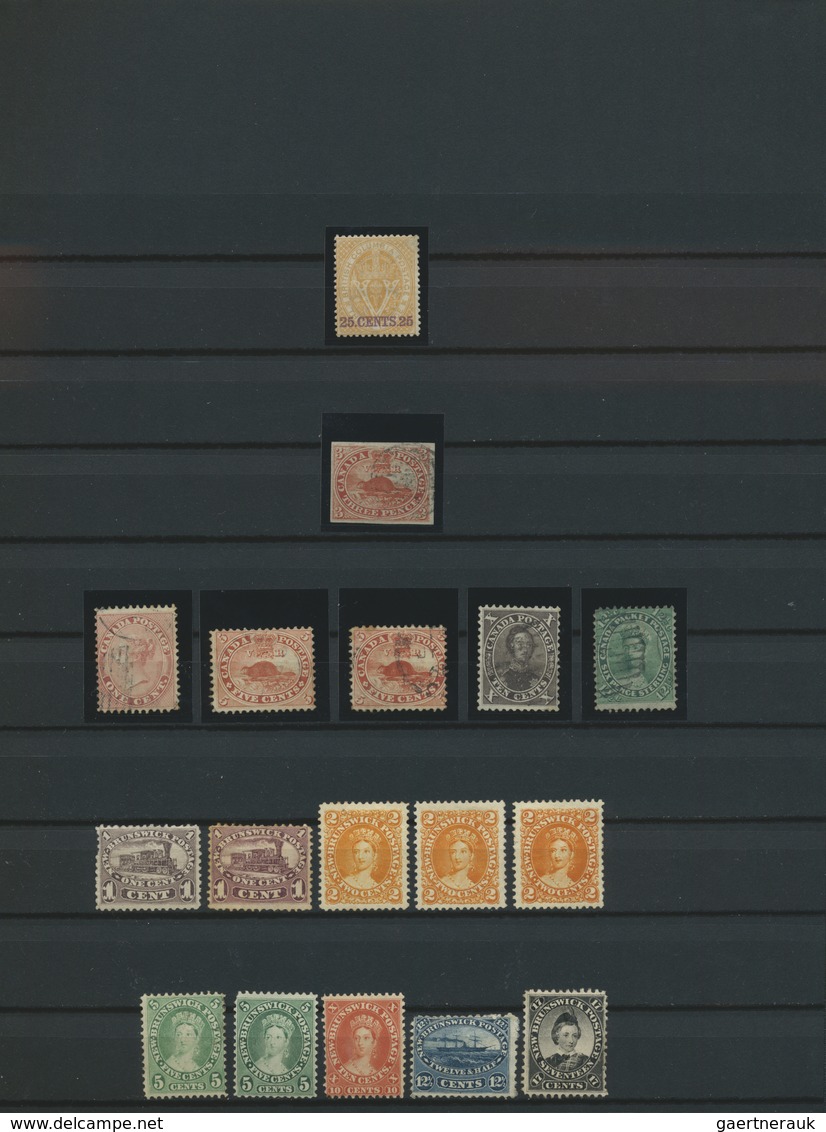 */(*)/O Canada - Kanadische Staaten / Canadian States: 1850's-1940's: Collection Of About 100 Stamps From Va - Non Classés