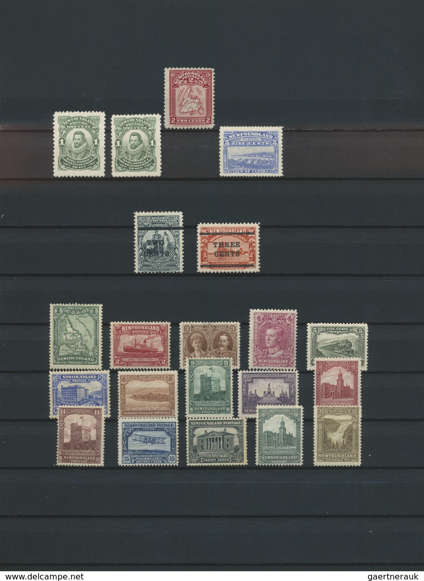 */(*)/O Canada - Kanadische Staaten / Canadian States: 1850's-1940's: Collection of about 100 stamps from va