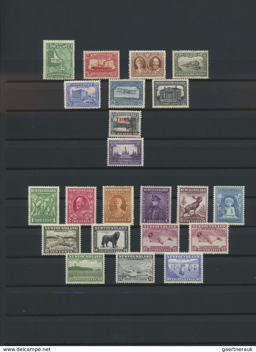 */(*)/O Canada - Kanadische Staaten / Canadian States: 1850's-1940's: Collection of about 100 stamps from va