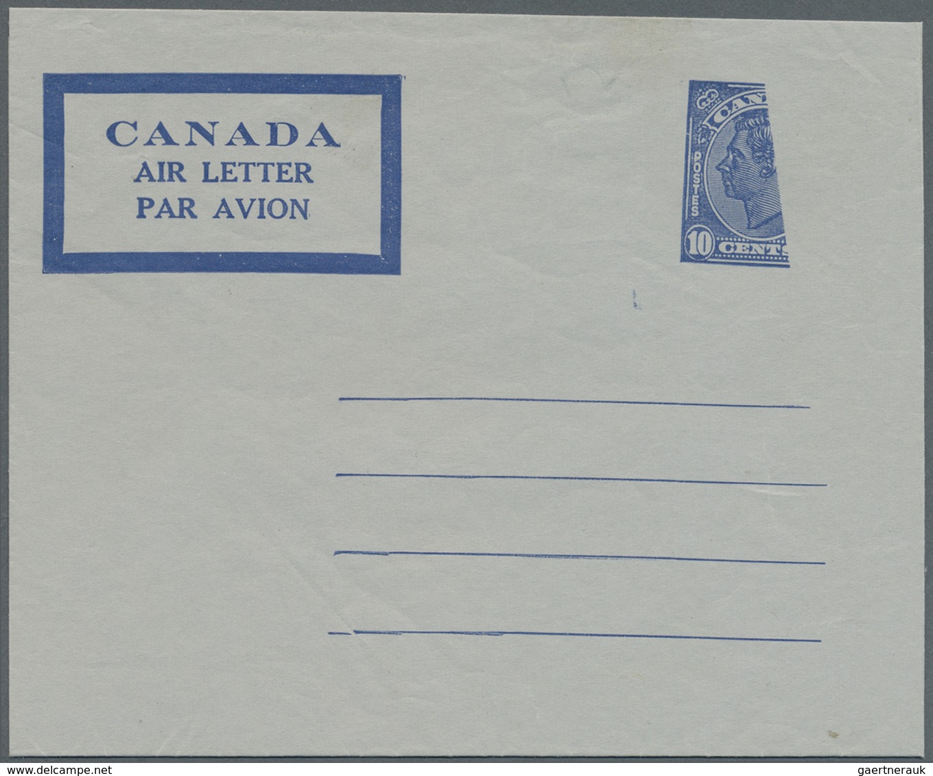 GA Canada - Ganzsachen: 1950/1952 (ca.), AEROGRAMMES: Specialised Collection On Well Described Album Pa - 1860-1899 Règne De Victoria