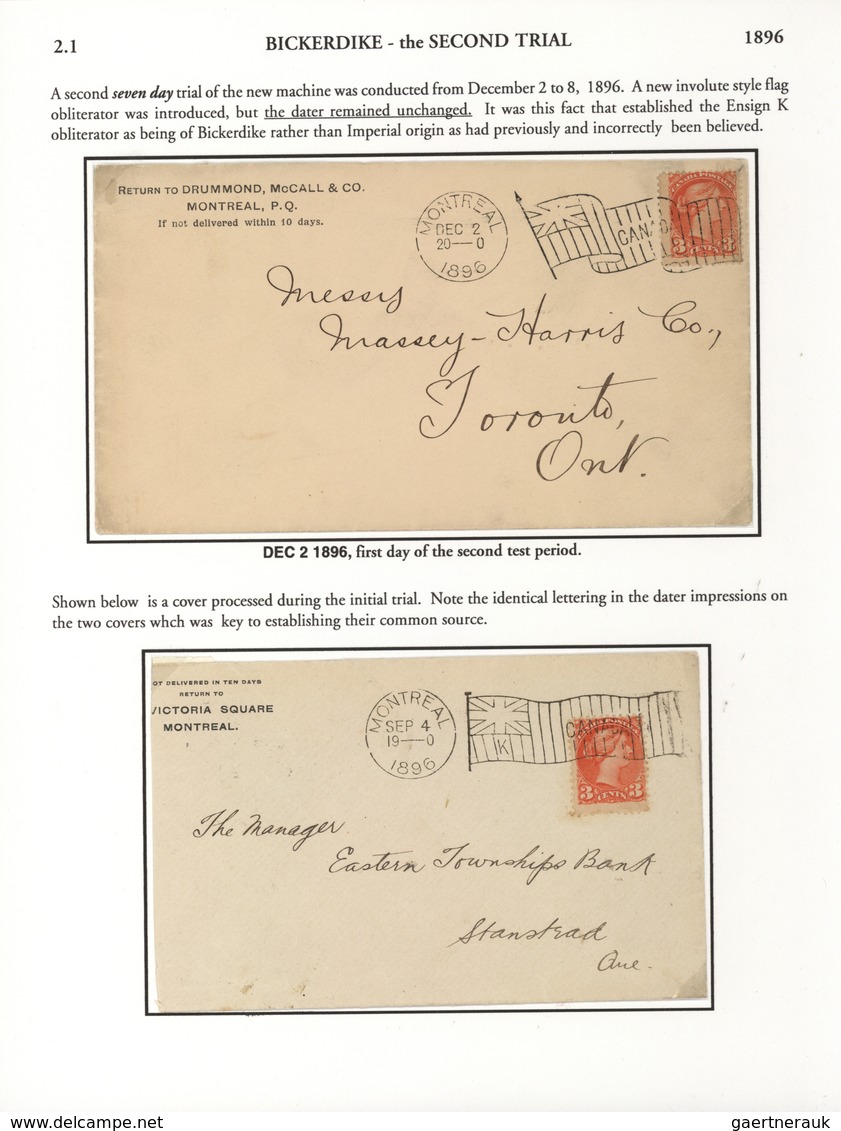 Br/GA Canada - Stempel: 1896/1902, THE MACHINE CANCELLATIONS OF CANADA, extraordinary collection of apprx.