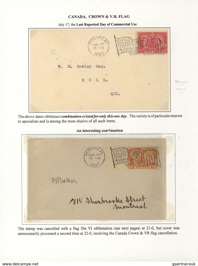 Br/GA Canada - Stempel: 1896/1902, THE MACHINE CANCELLATIONS OF CANADA, extraordinary collection of apprx.