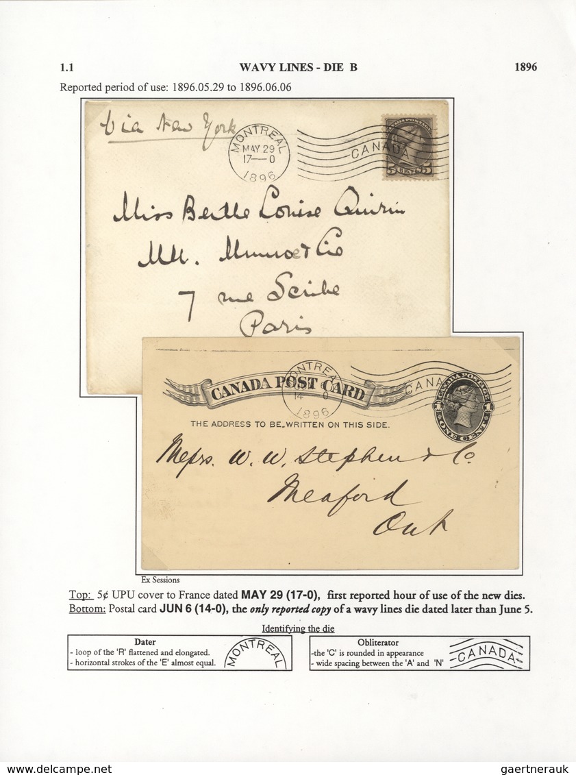 Br/GA Canada - Stempel: 1896/1902, THE MACHINE CANCELLATIONS OF CANADA, extraordinary collection of apprx.