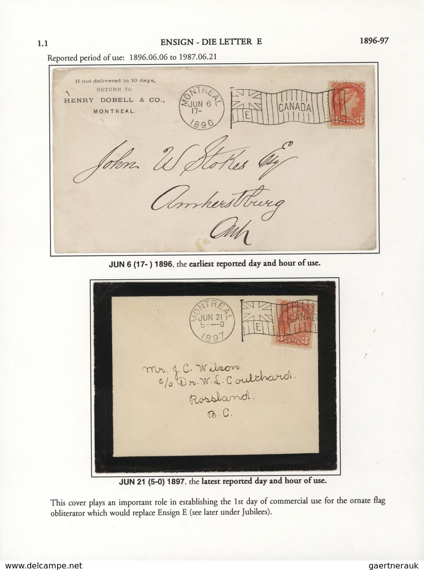 Br/GA Canada - Stempel: 1896/1902, THE MACHINE CANCELLATIONS OF CANADA, extraordinary collection of apprx.