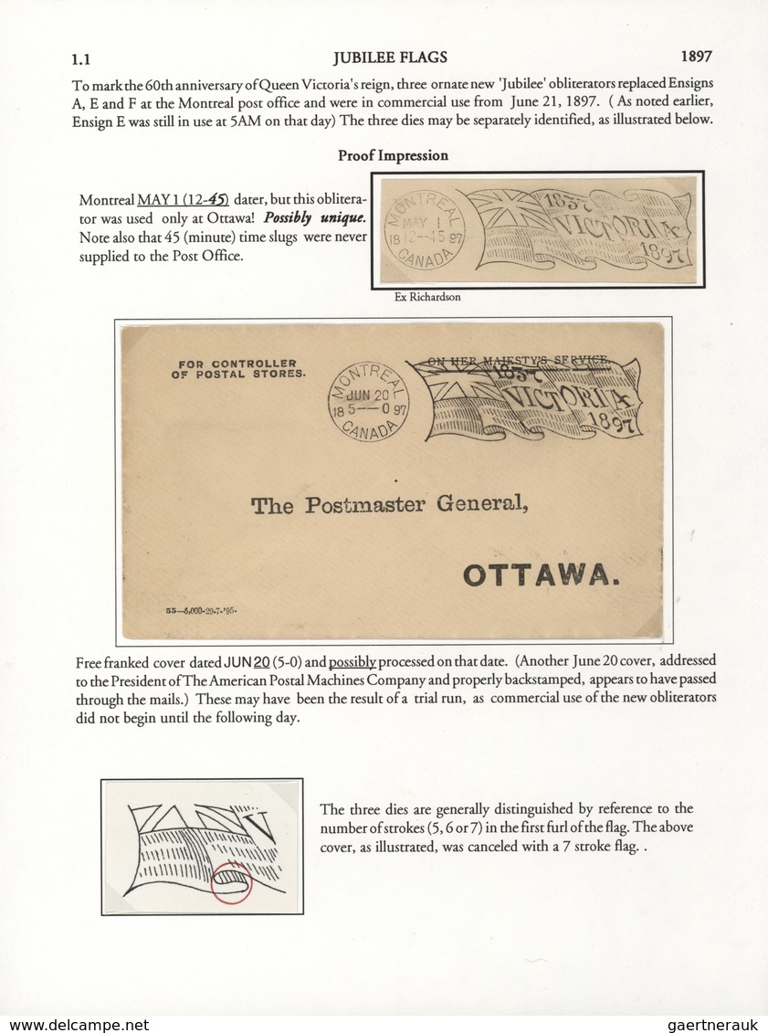 Br/GA Canada - Stempel: 1896/1902, THE MACHINE CANCELLATIONS OF CANADA, extraordinary collection of apprx.