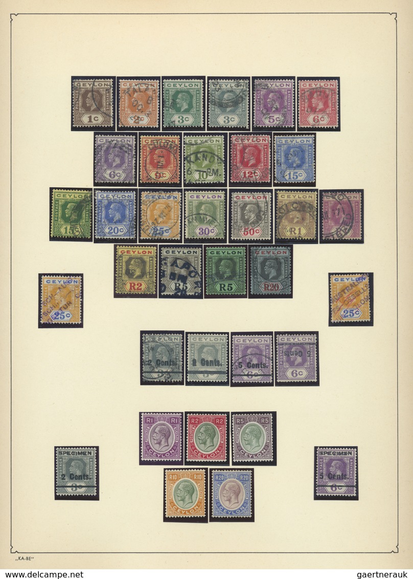 O/*/**/Br Ceylon / Sri Lanka: 1837-2016: Specialized Collection Of Mint And Used Stamps Including A Lot Of Var - Sri Lanka (Ceylan) (1948-...)