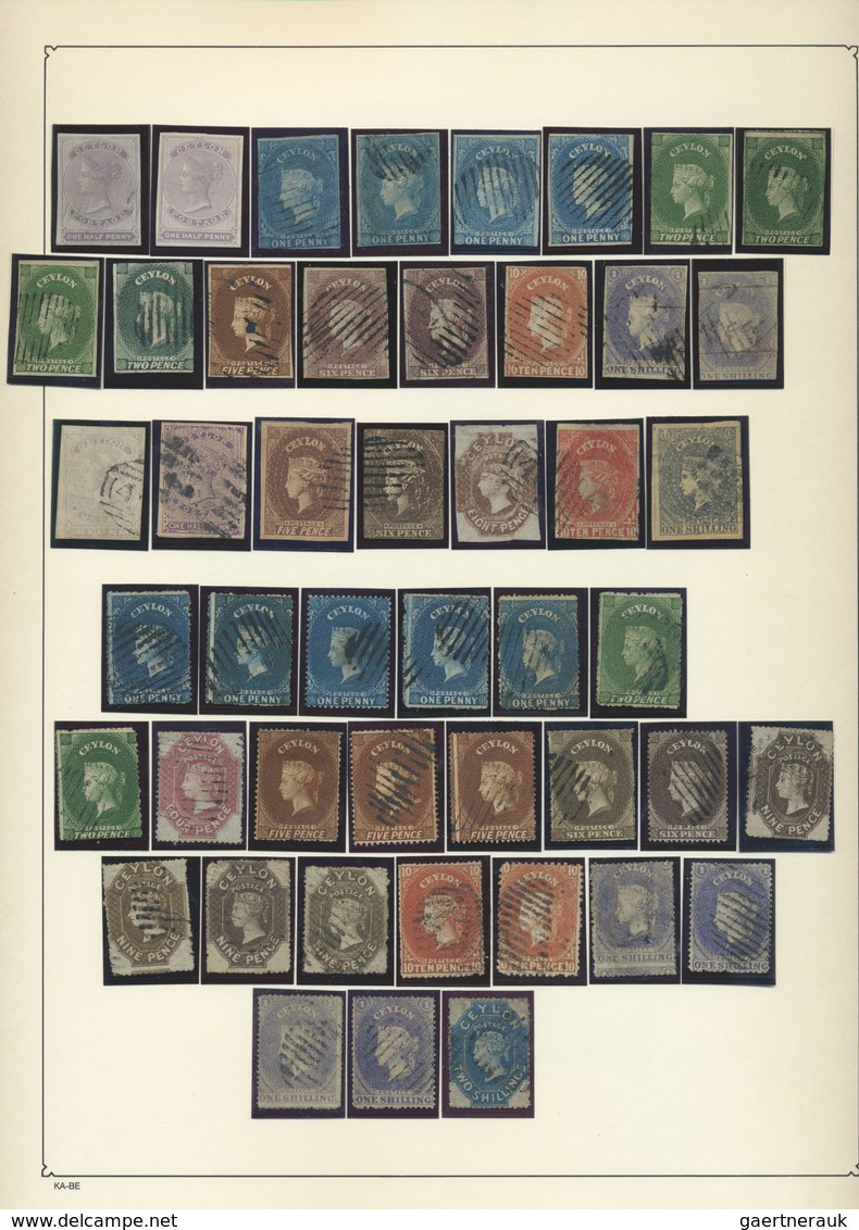 O/*/**/Br Ceylon / Sri Lanka: 1837-2016: Specialized collection of mint and used stamps including a lot of var