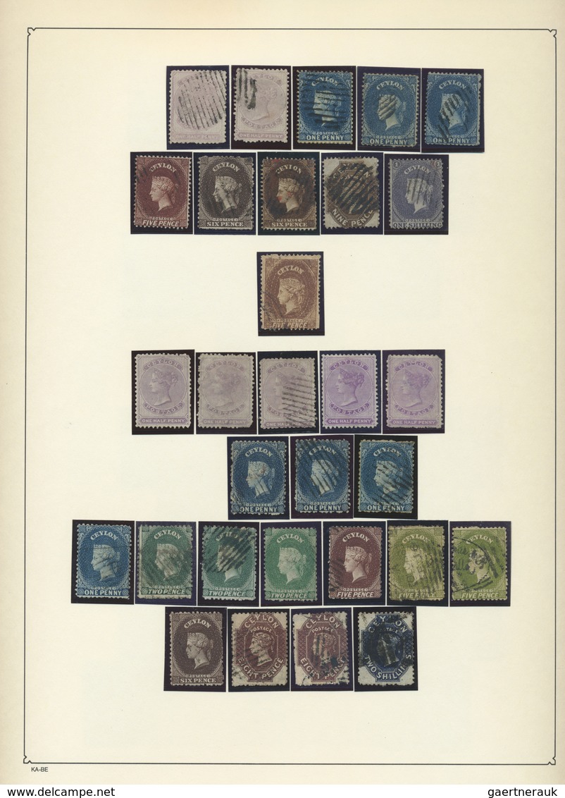 O/*/**/Br Ceylon / Sri Lanka: 1837-2016: Specialized collection of mint and used stamps including a lot of var