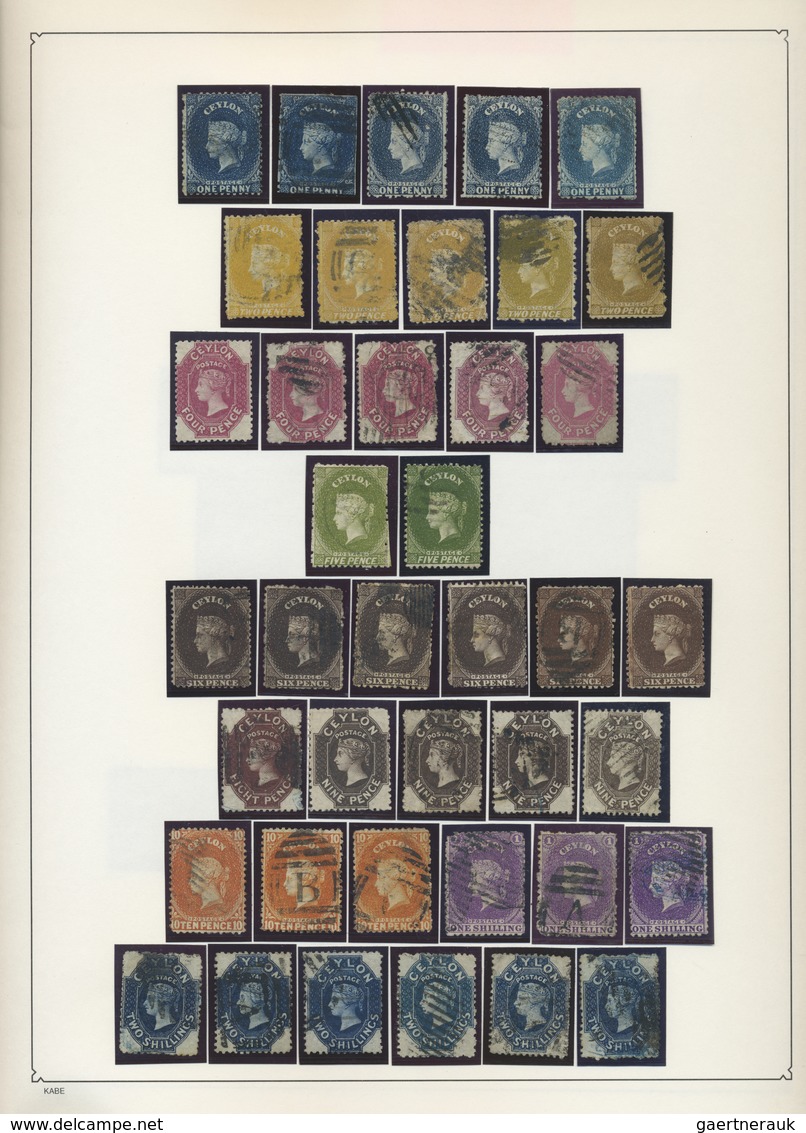 O/*/**/Br Ceylon / Sri Lanka: 1837-2016: Specialized collection of mint and used stamps including a lot of var