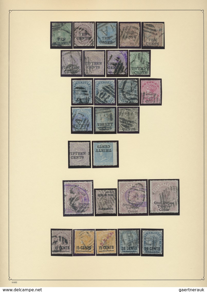 O/*/**/Br Ceylon / Sri Lanka: 1837-2016: Specialized collection of mint and used stamps including a lot of var