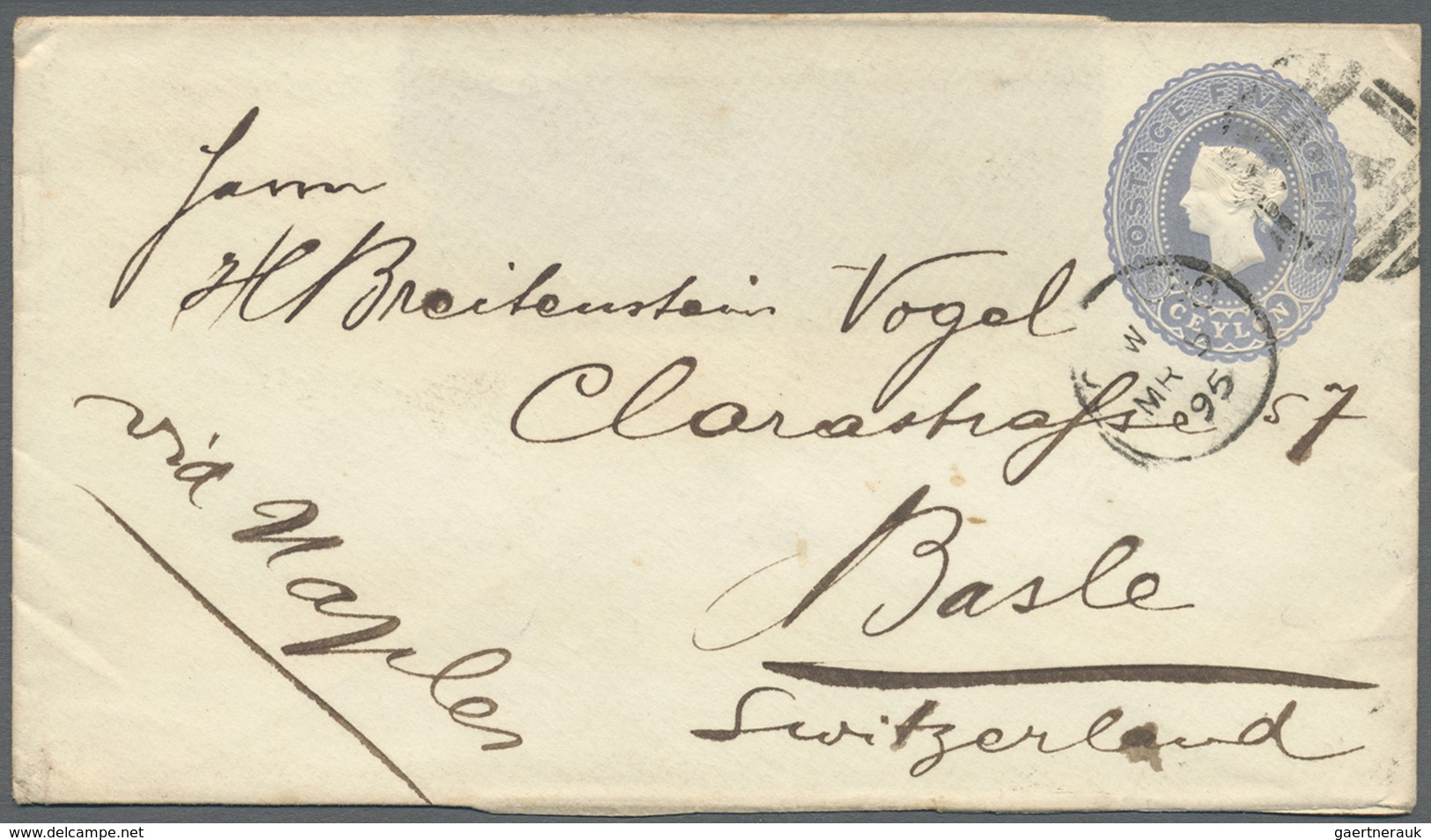 GA Ceylon / Sri Lanka: 1880's-1900's: Group Of 18 Postal Stationery Cards, Envelopes And Wrappers, 16 O - Sri Lanka (Ceylan) (1948-...)